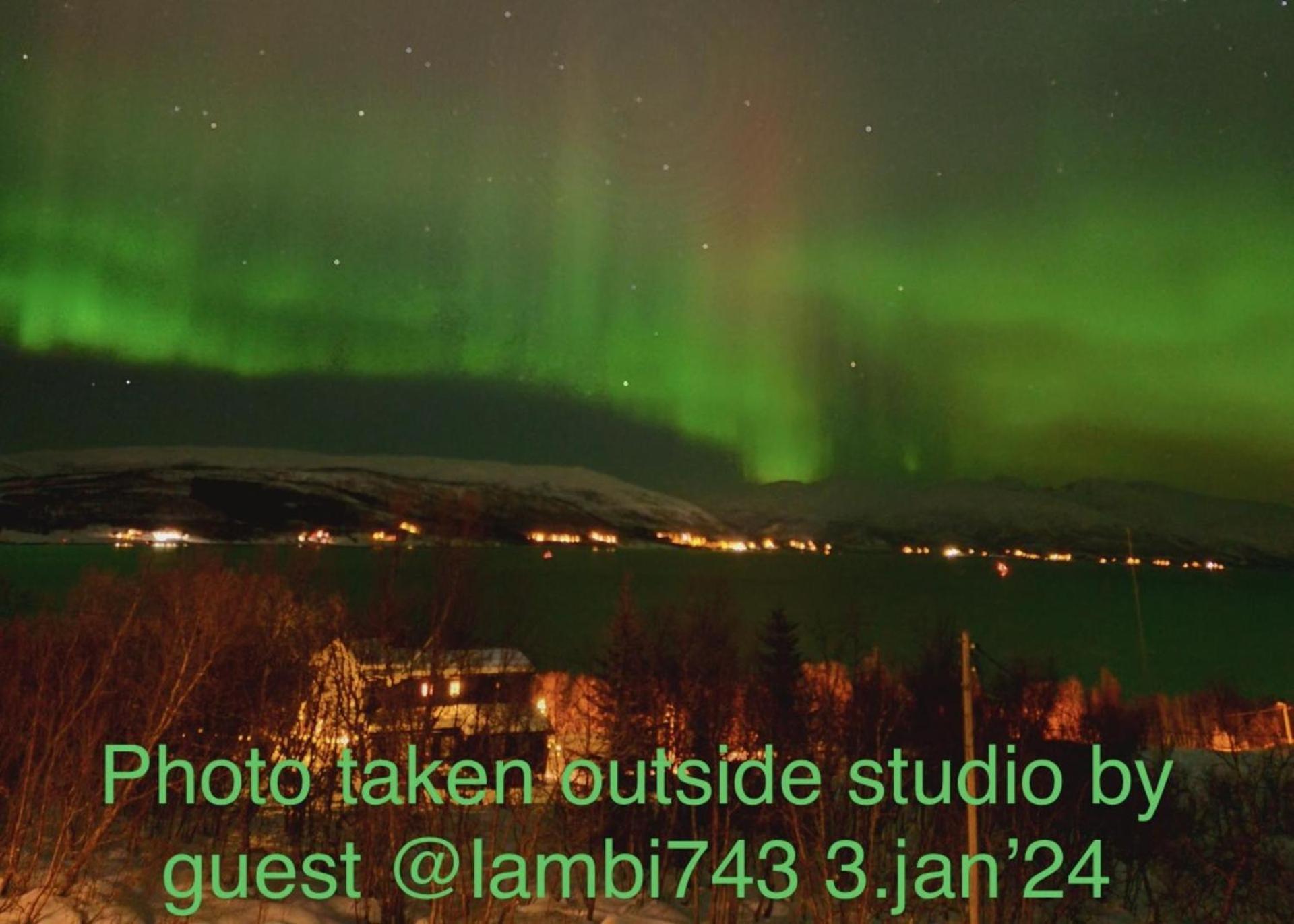 New Studio Apartment In Tromso - Aurora Hotspot エクステリア 写真